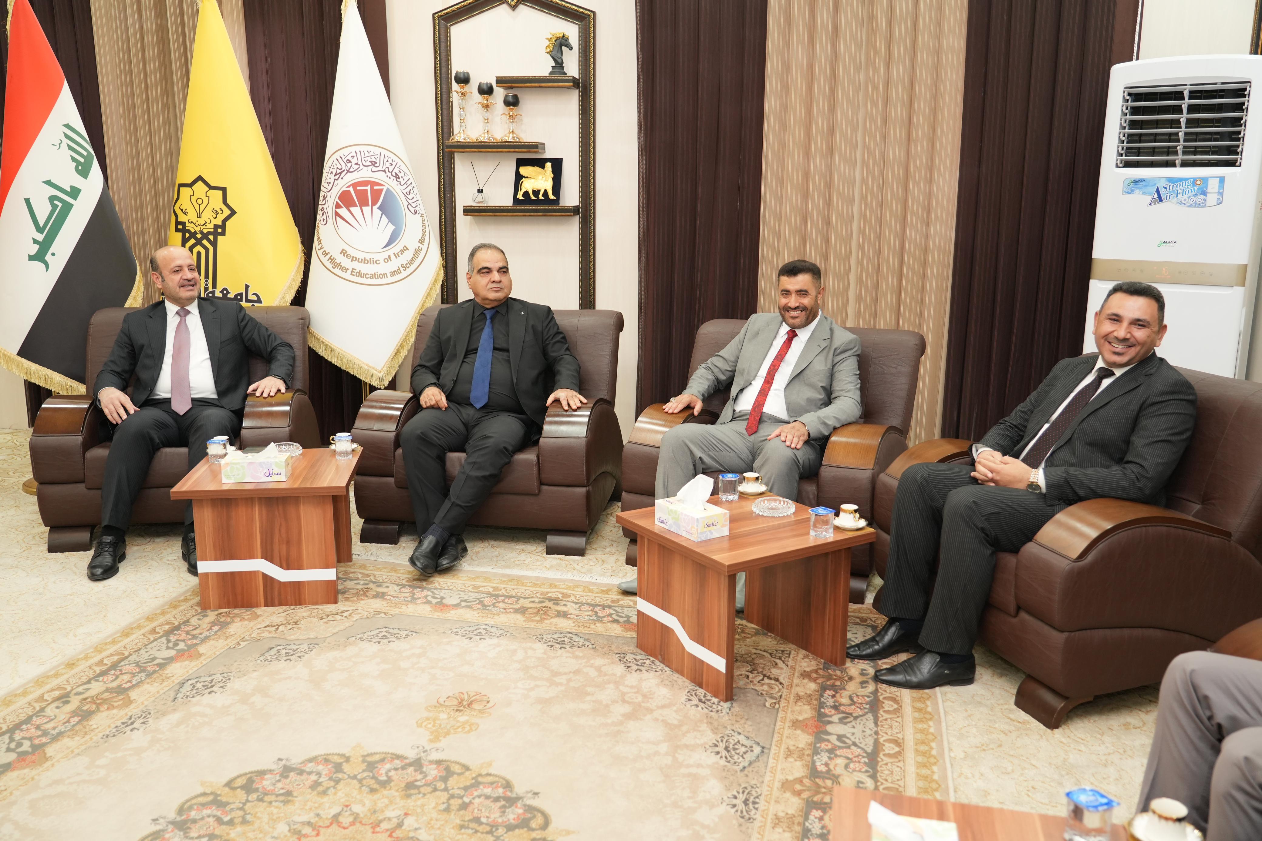 تكليف الاستاذ الدكتور حسين عبد اسماعيل مساعداً لرئيس جامعة تكريت للشؤون الإدارية